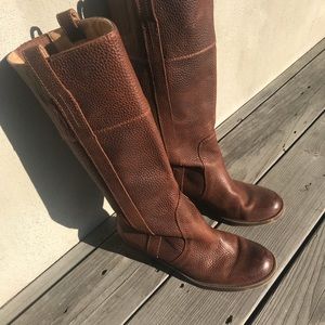 Lucky Brand “Heloisse” leather riding boot.
